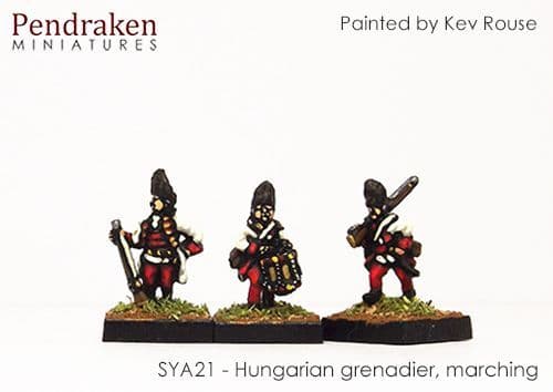 Hungarian grenadier, marching