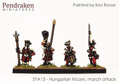 Hungarian tricorn, march attack
