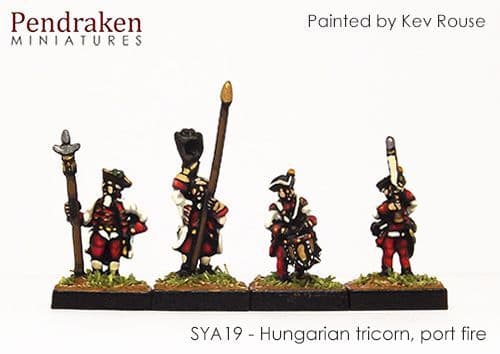 Hungarian tricorn, port fire