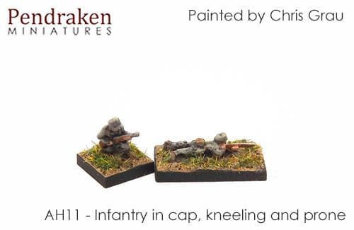 Infantry in cap, kneeling/prone (10)