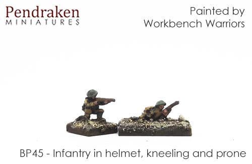Infantry in helmet, kneeling and prone (10)