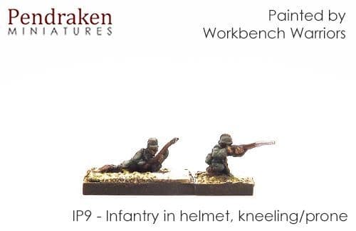 Infantry in helmet, kneeling/prone (10)