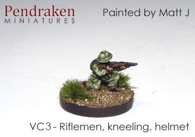 Infantry with rifle, kneeling