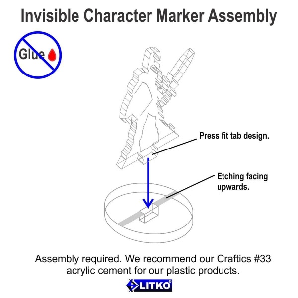 Invisible Character Marker Set, Clear (10)
