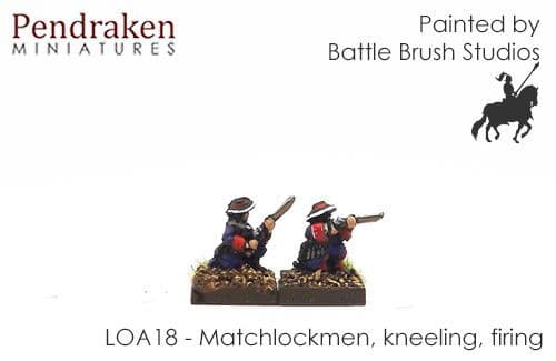 Kneeling matchlockmen, firing (15)