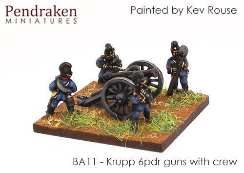 Krupp C61 6pdr RBL, foot artillery crew (3)