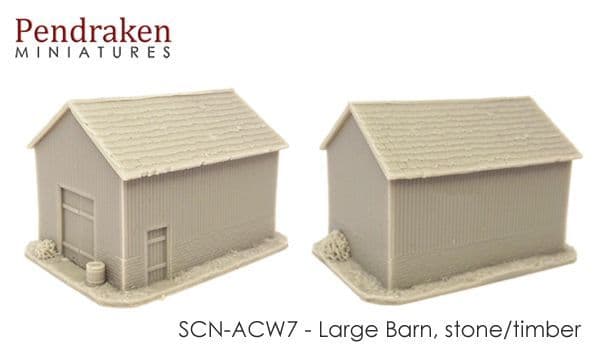 Large barn, stone/timber