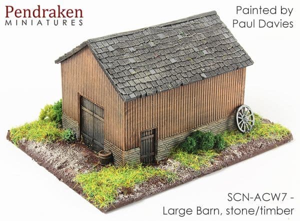 Large barn, stone/timber