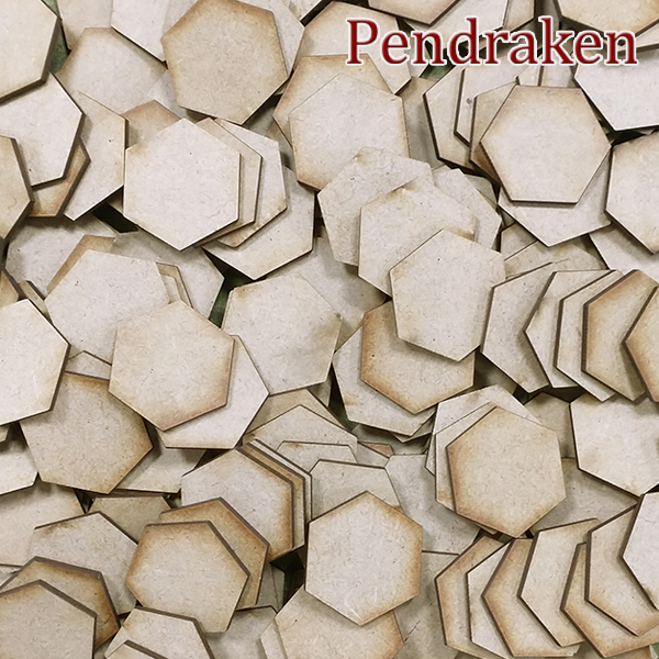 30mm hexagonal, 15 bases per pack