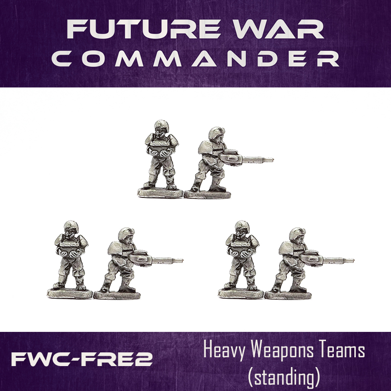 Heavy weapons teams, standing (3 teams)