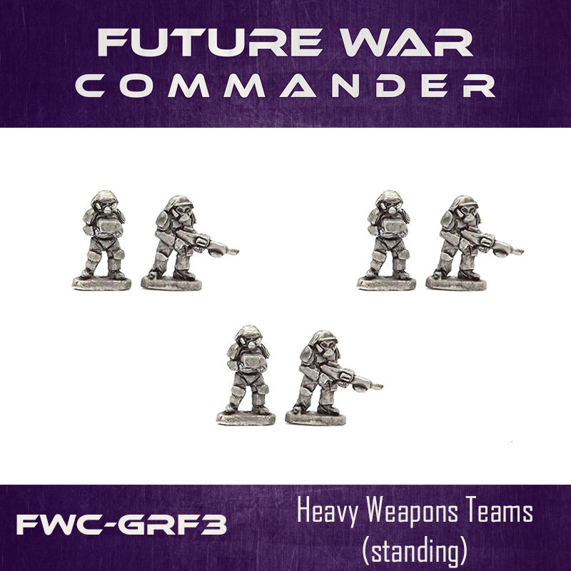 Heavy weapons teams, standing (3 teams)