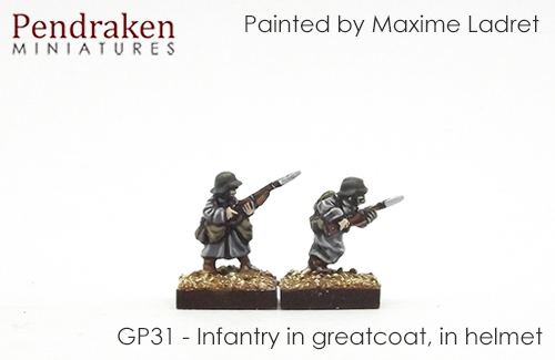 Infantry in greatcoat, in helmet