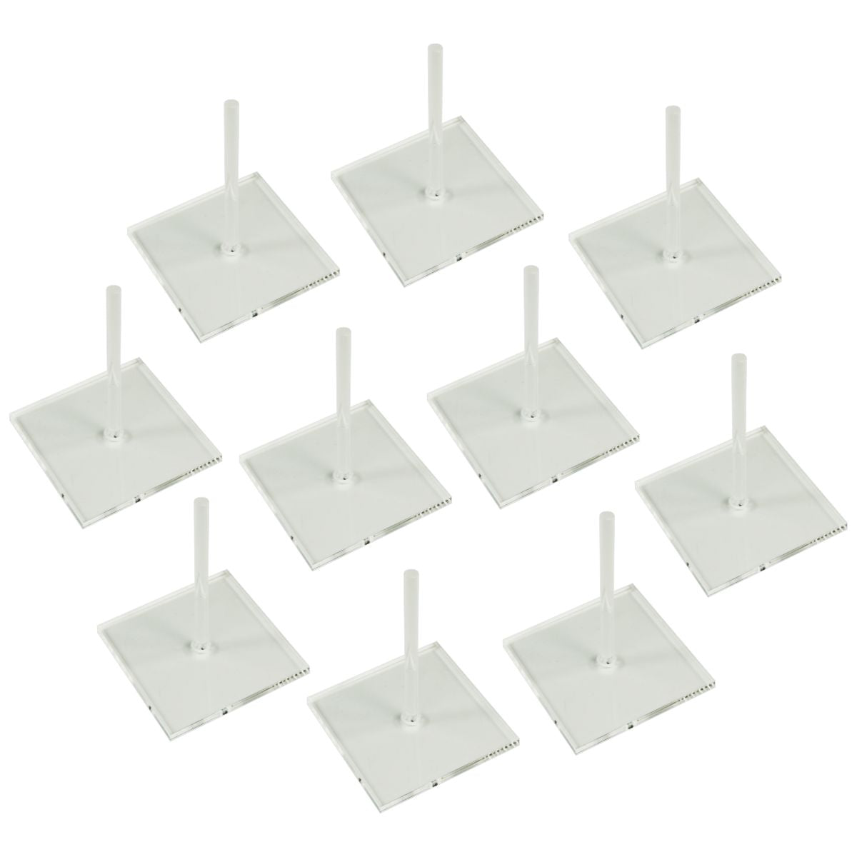 40mm Square Flight Stands Firestorm Armada 2& Peg Clear 10
