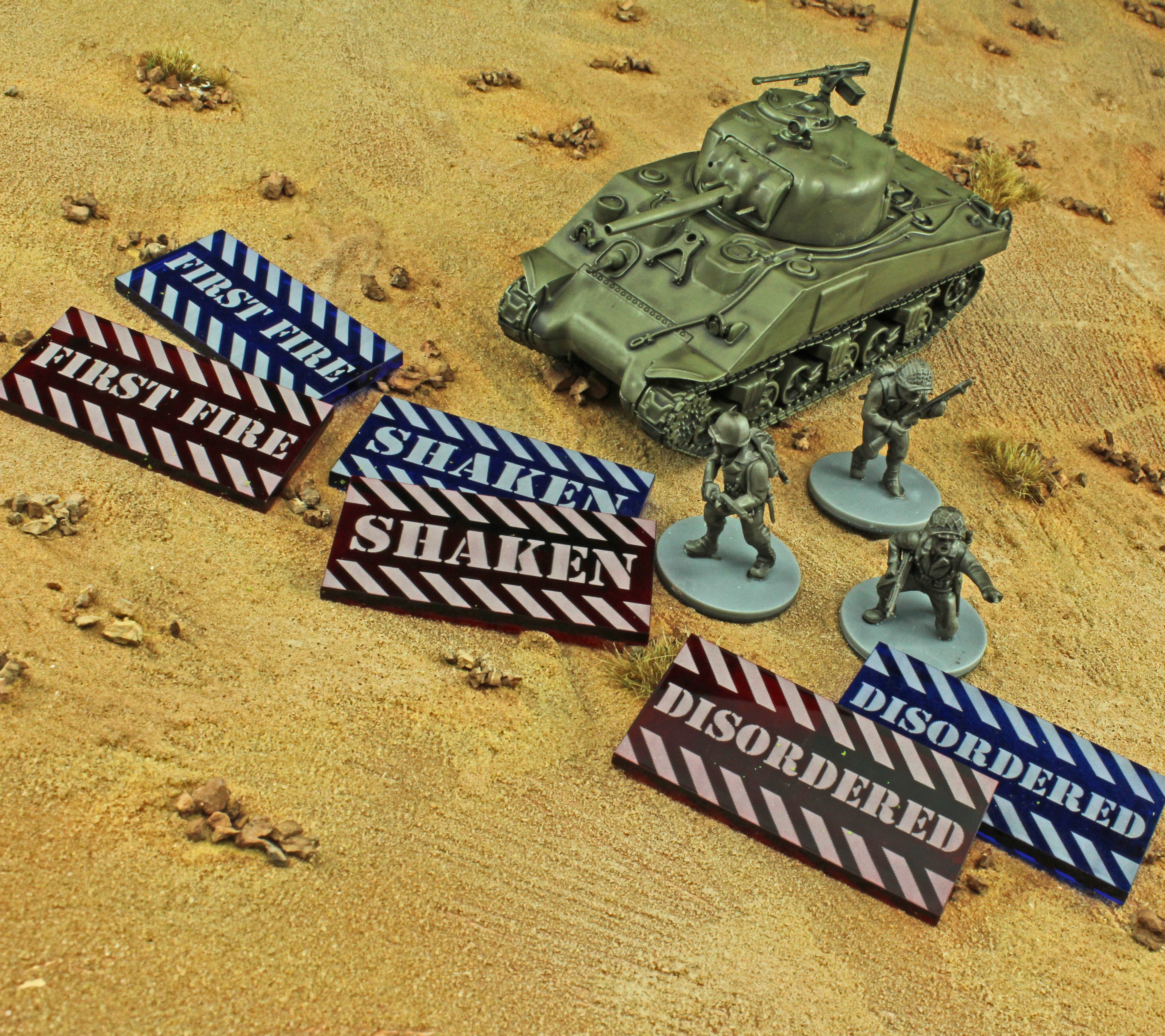 Mini Translucent Fire Token Large Sized First Fire Tokens Translucent Blue 5