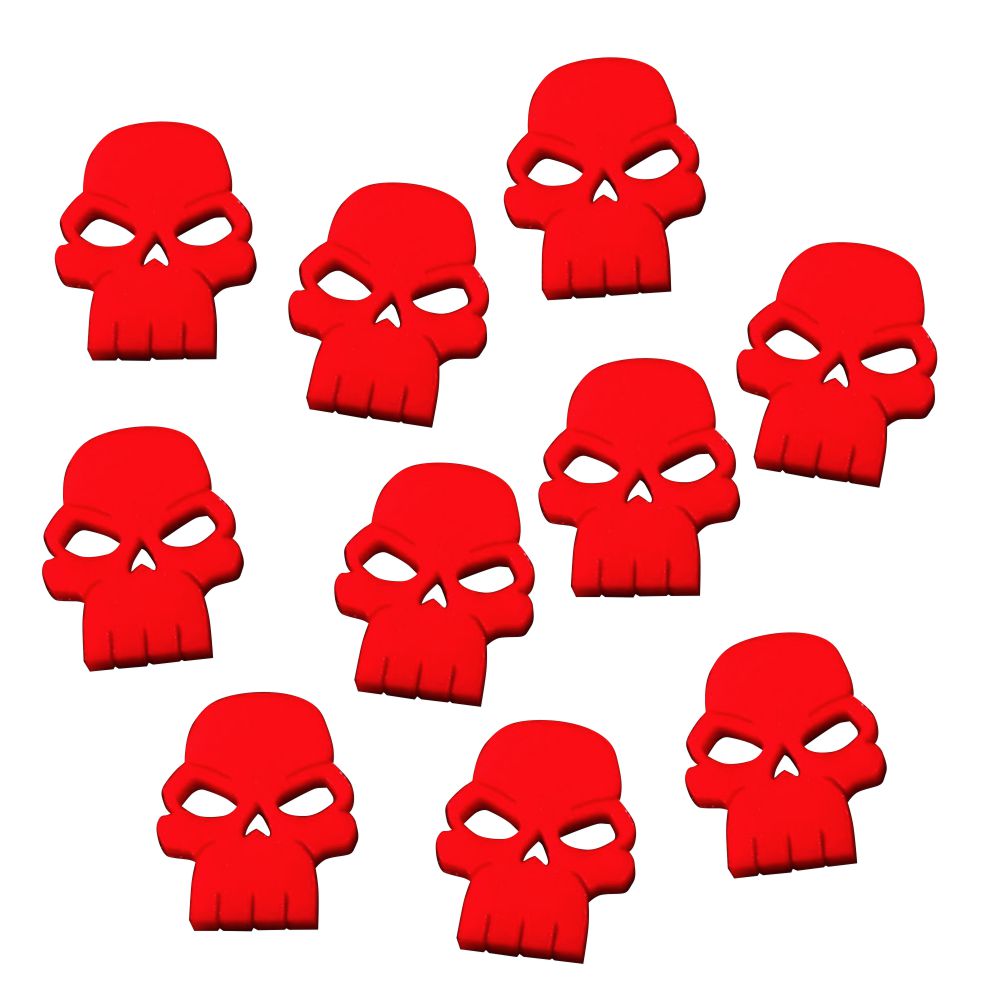 Skull Tokens Red 10