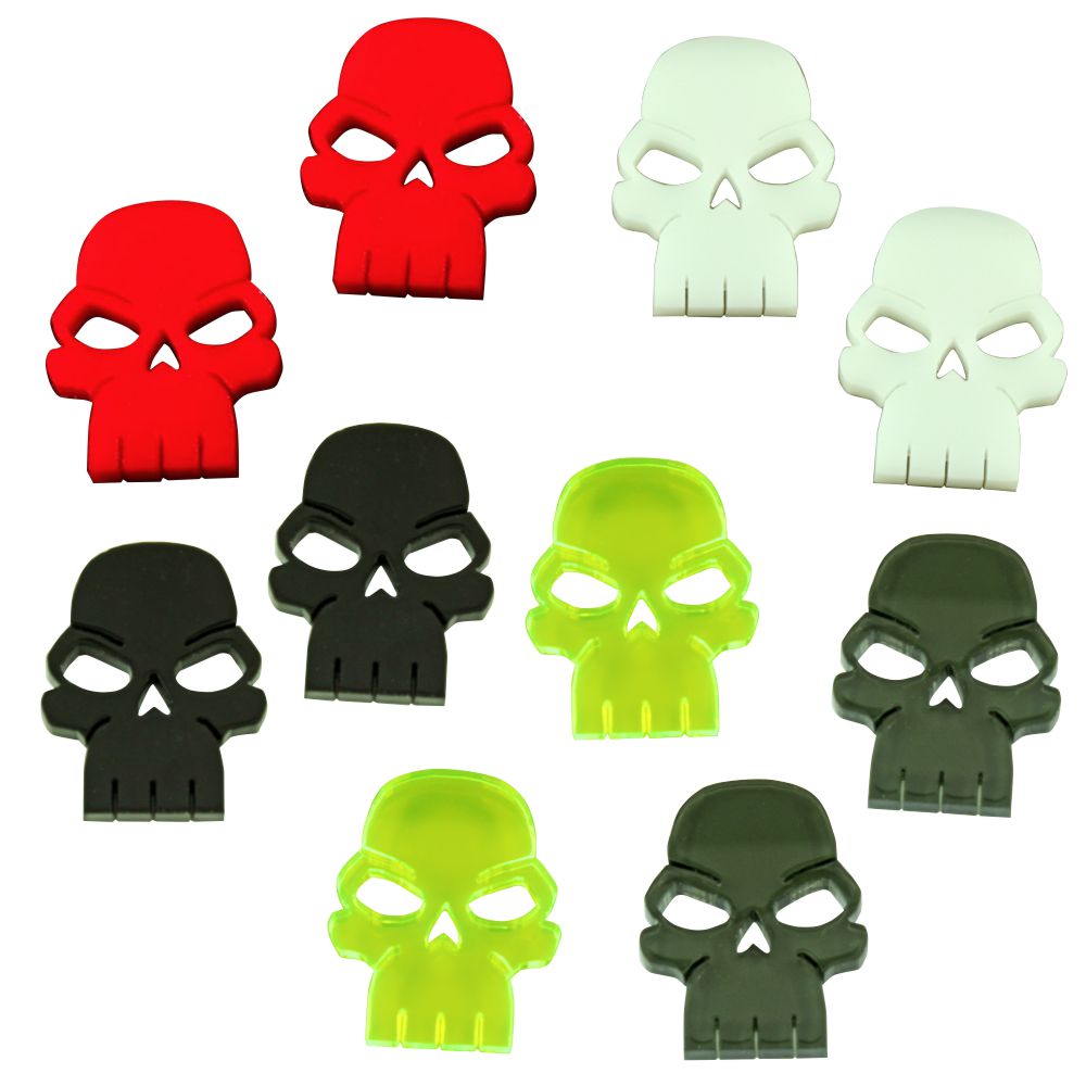 Skull Tokens Multi-Color 10