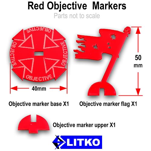 Objective Markers Red