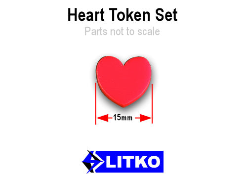 Heart Tokens Red 15