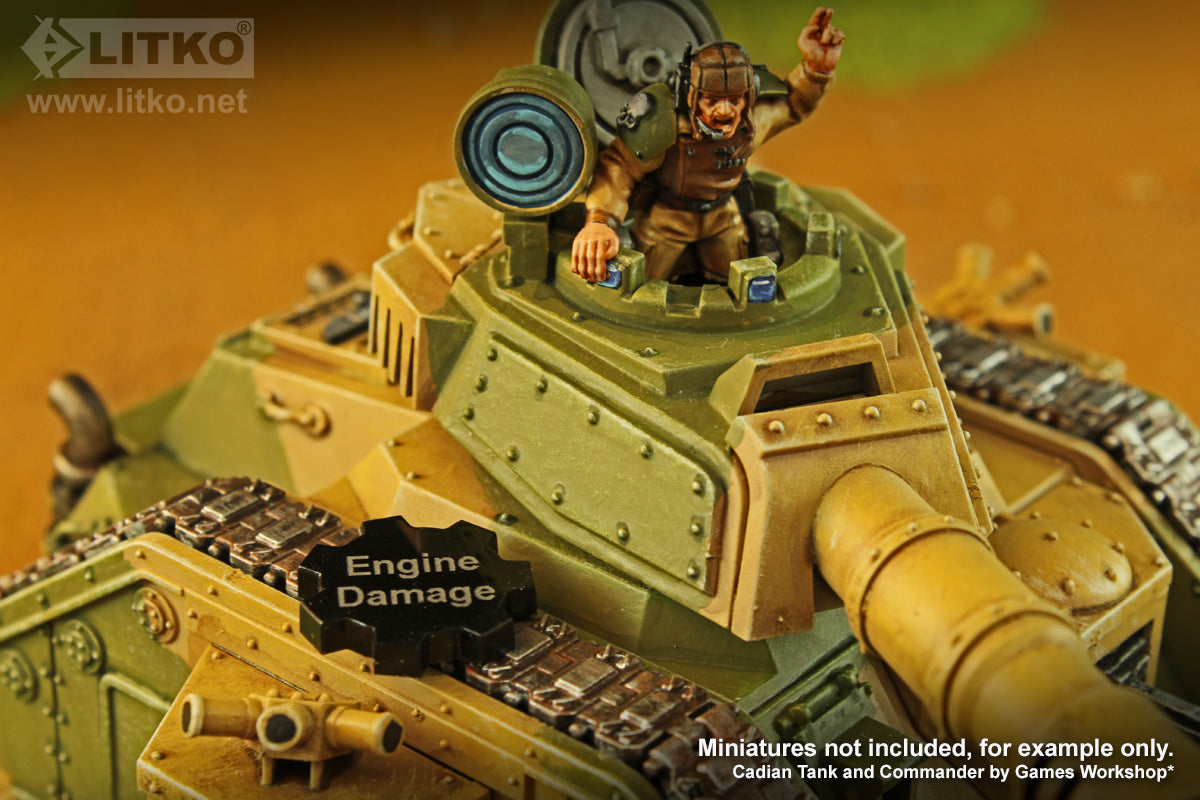 Engine Damage Tokens Black 10