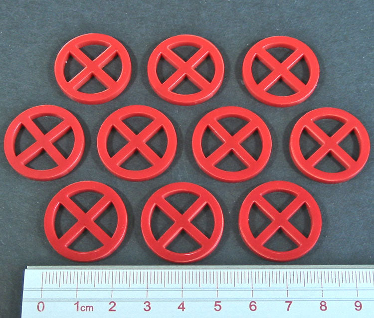 Cross-out Tokens Red 10