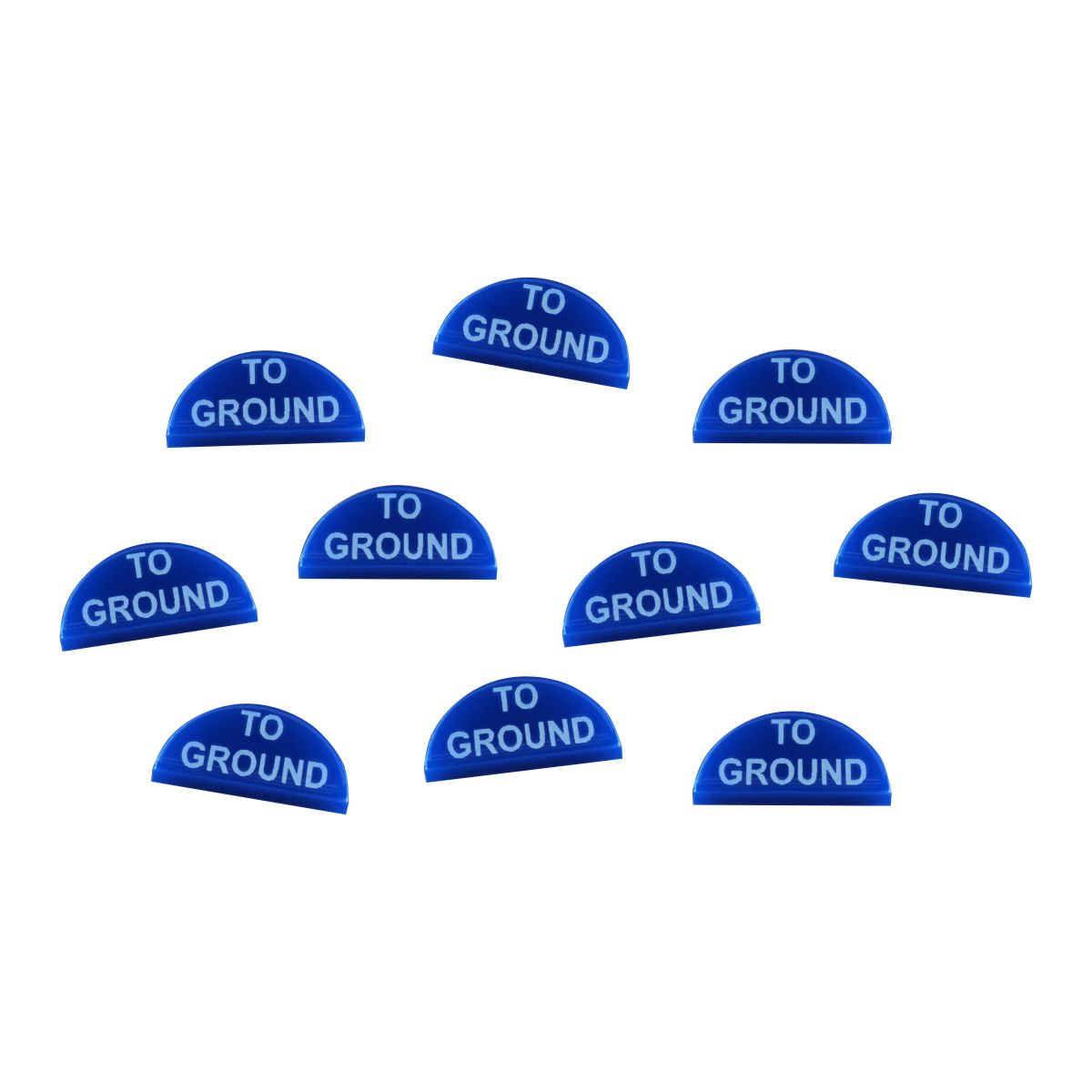To Ground Tokens Blue 10