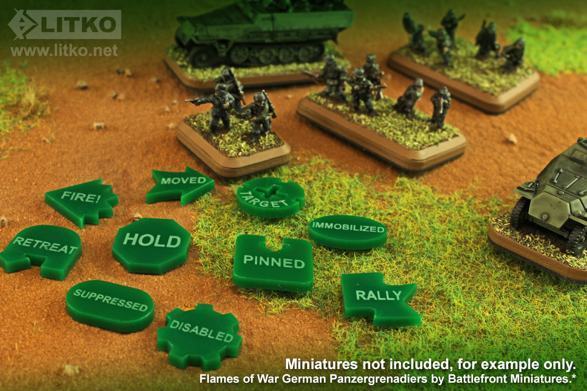 Command Token Set II Green 10
