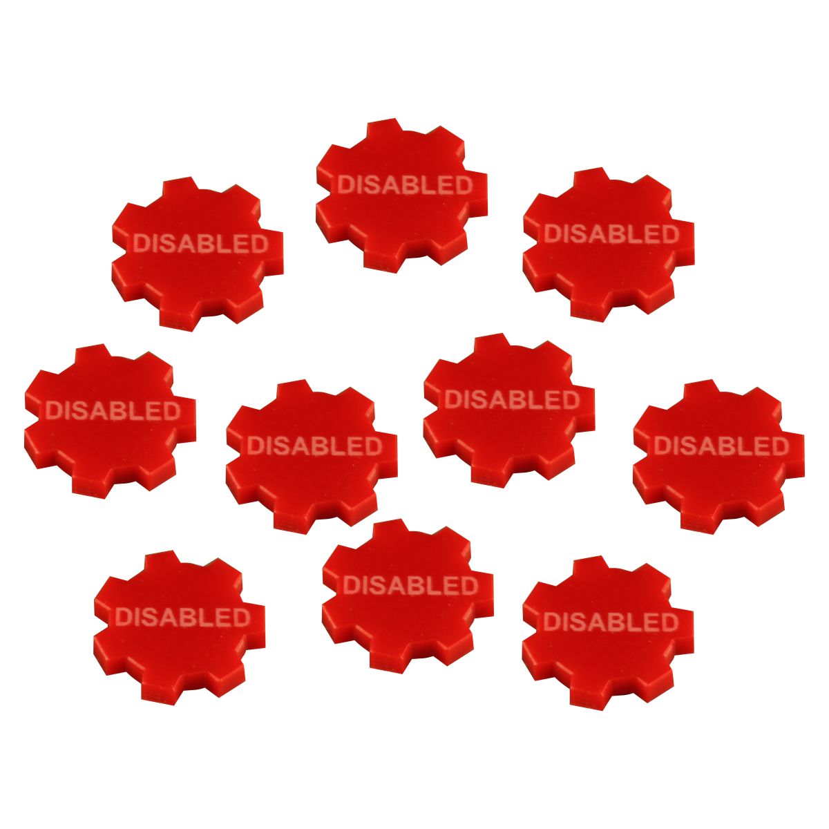 Disabled Tokens Red 10