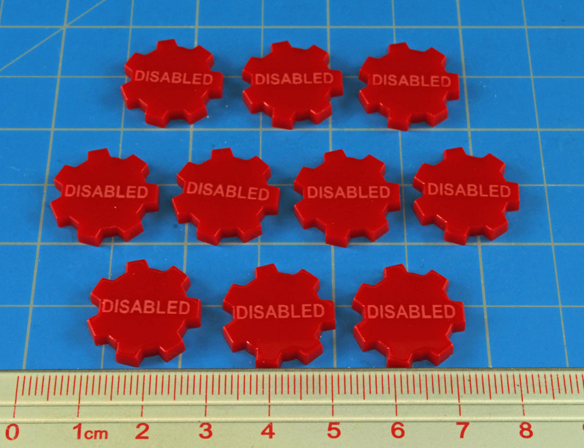 Disabled Tokens Red 10