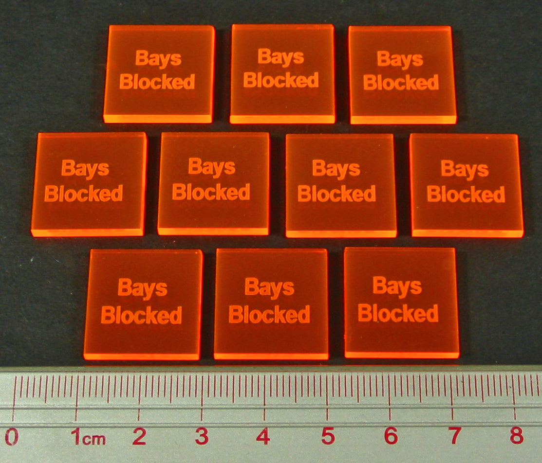 Bays Blocked Tokens Fluorescent Orange 10