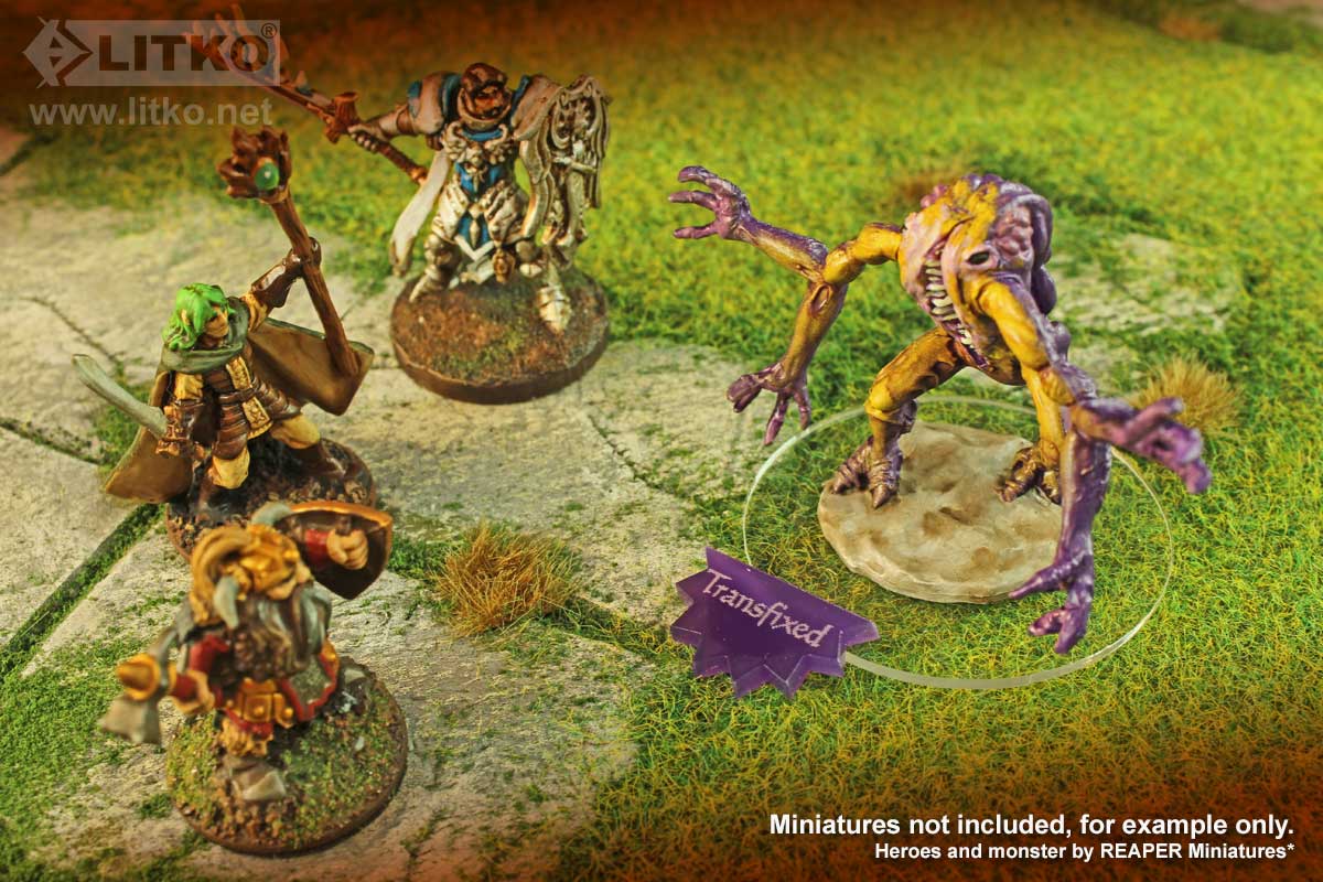 Transfixed Tokens Song of Blades and Heroes Purple 10