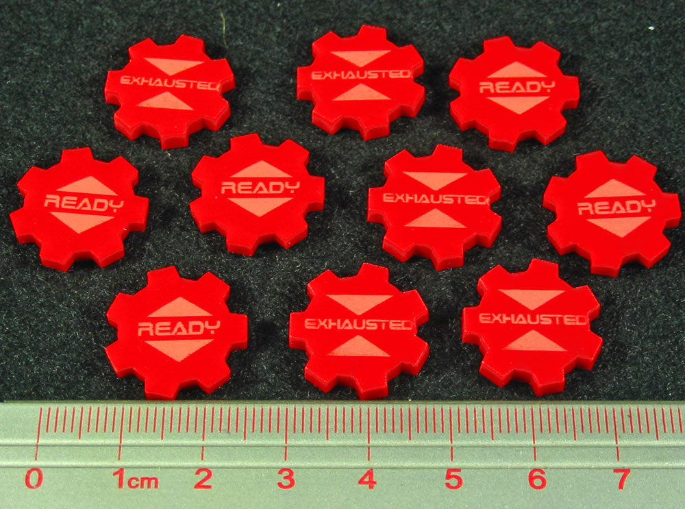 SW Assault Ready Exhausted Tokens Red 10