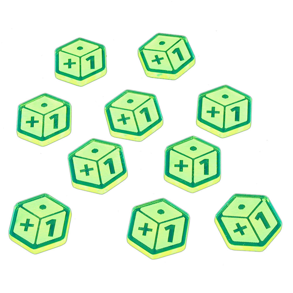 Plus One Tokens Fluorescent Green 10