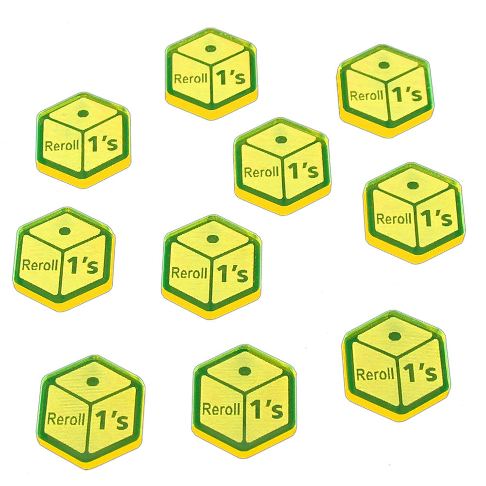 Rotrl Tokens Reroll Ones Tokens Fluorescent Yellow 10