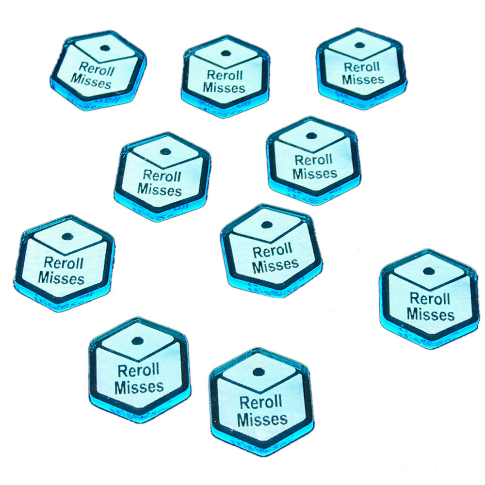 Rotrl Tokens Reroll Misses Tokens Fluorescent Blue 10