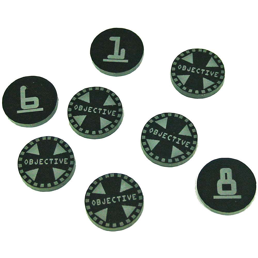 Terminator Objective Tokens 1-8 Black 8