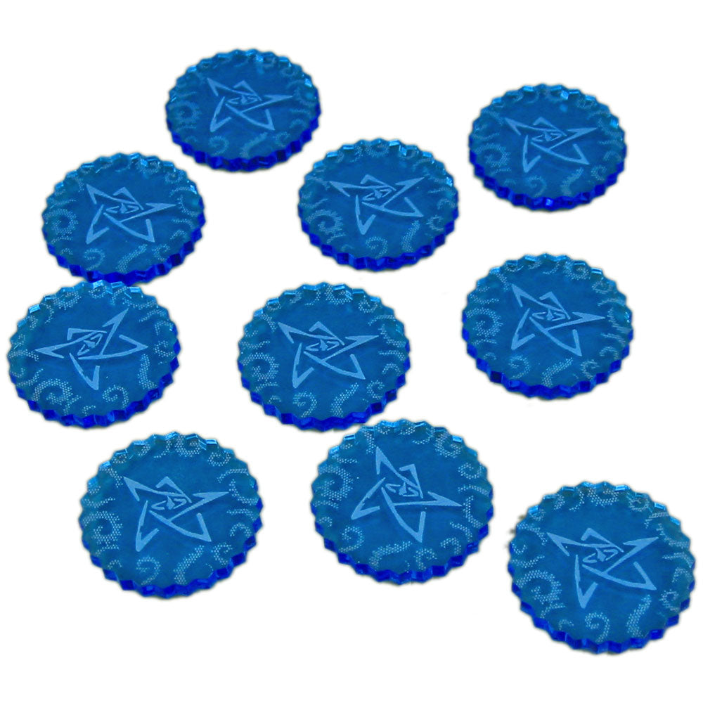 Cthulhu Mini Sealed Gate Tokens Fluorescent Blue 10