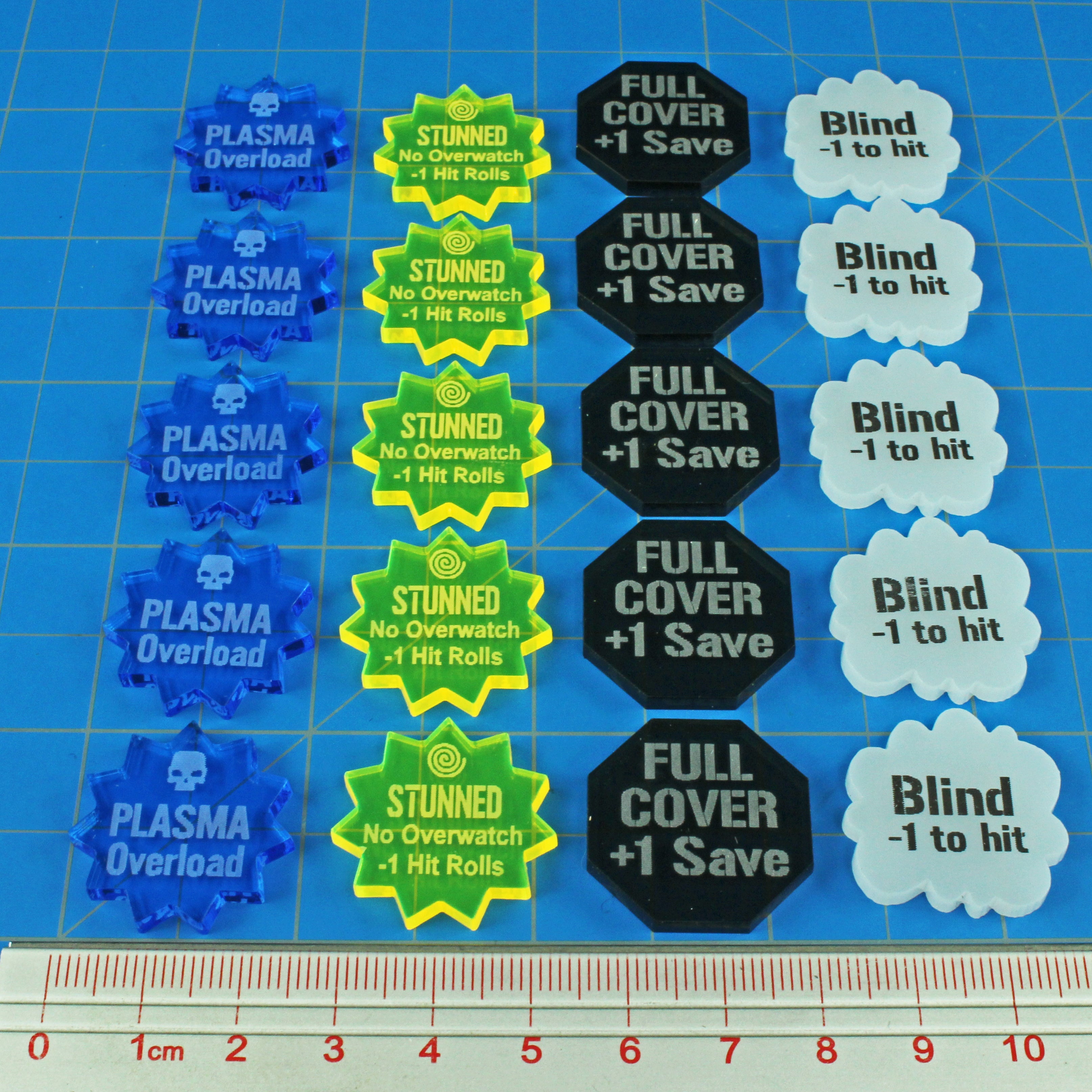 WHv8 Combat Effects Token Set Multi-Color 20