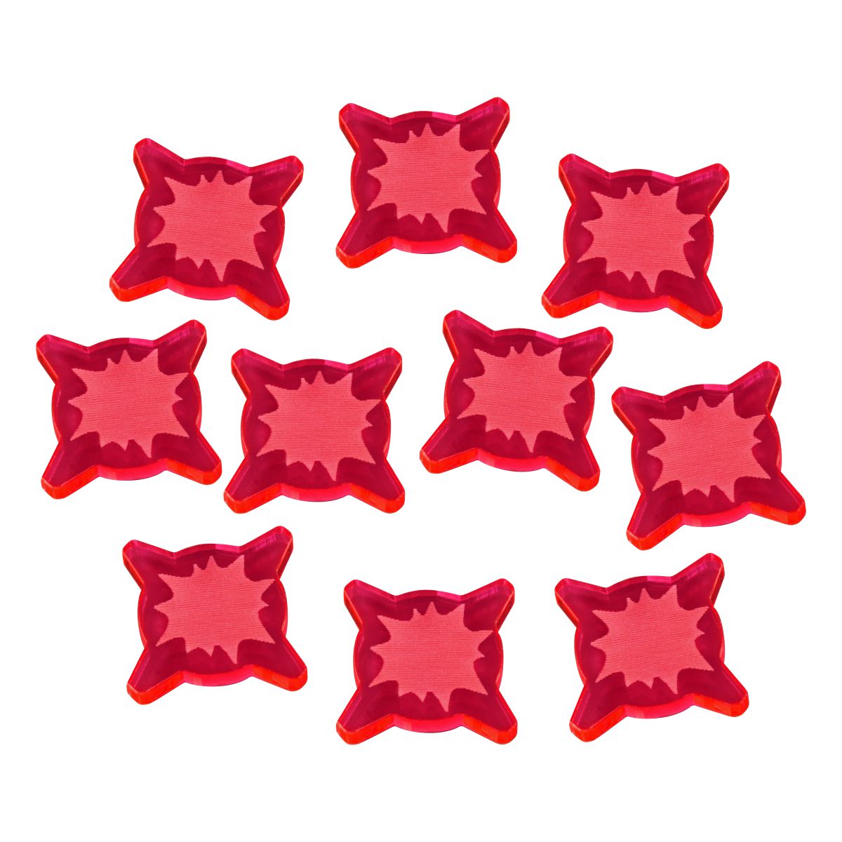 1-Wound Tokens SW Legion Fluorescent Pink 10