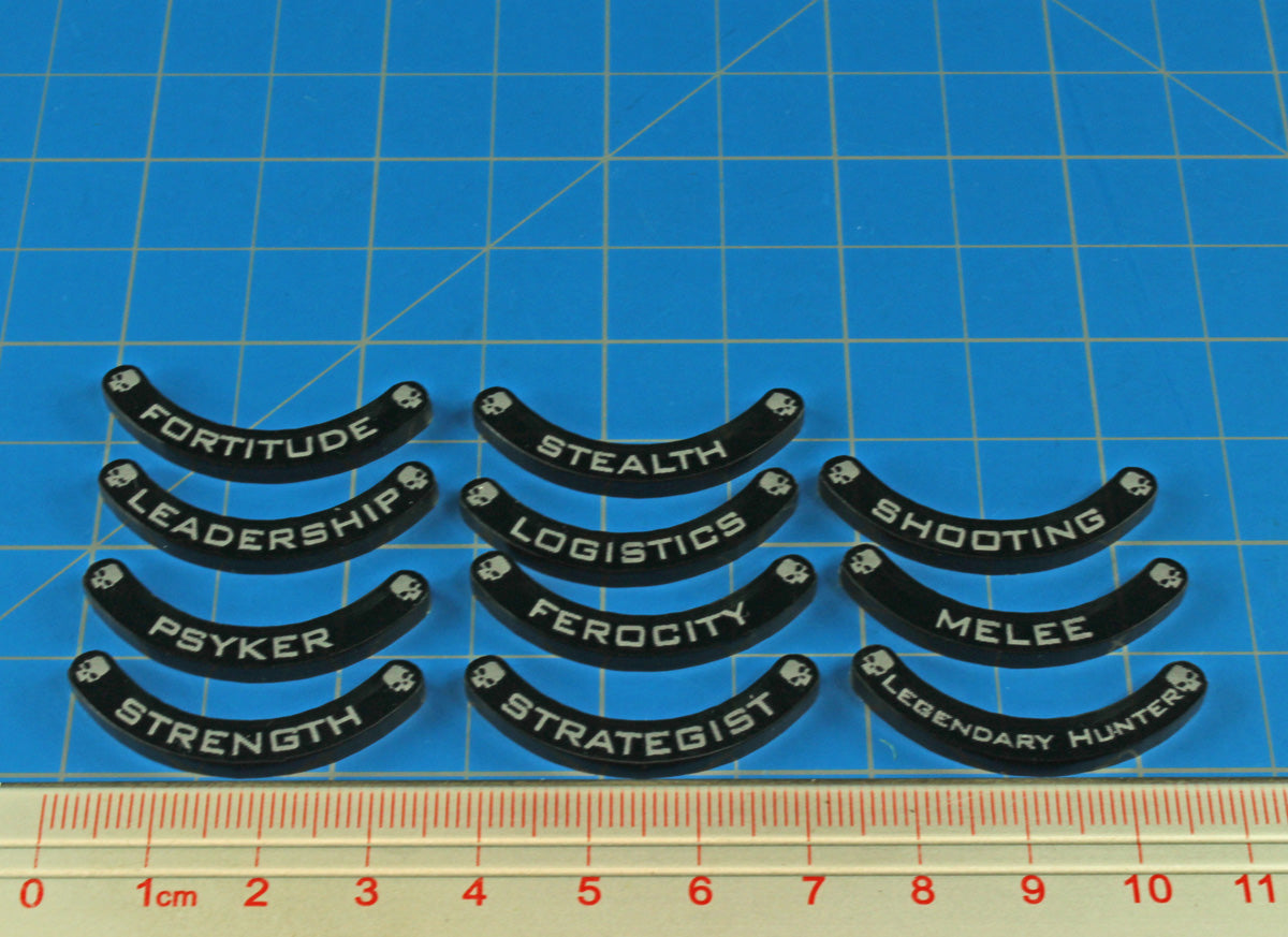 Hardsuit Tokens Base Hugger Token Set B 32mm Bases WHKT Translucent Grey 10