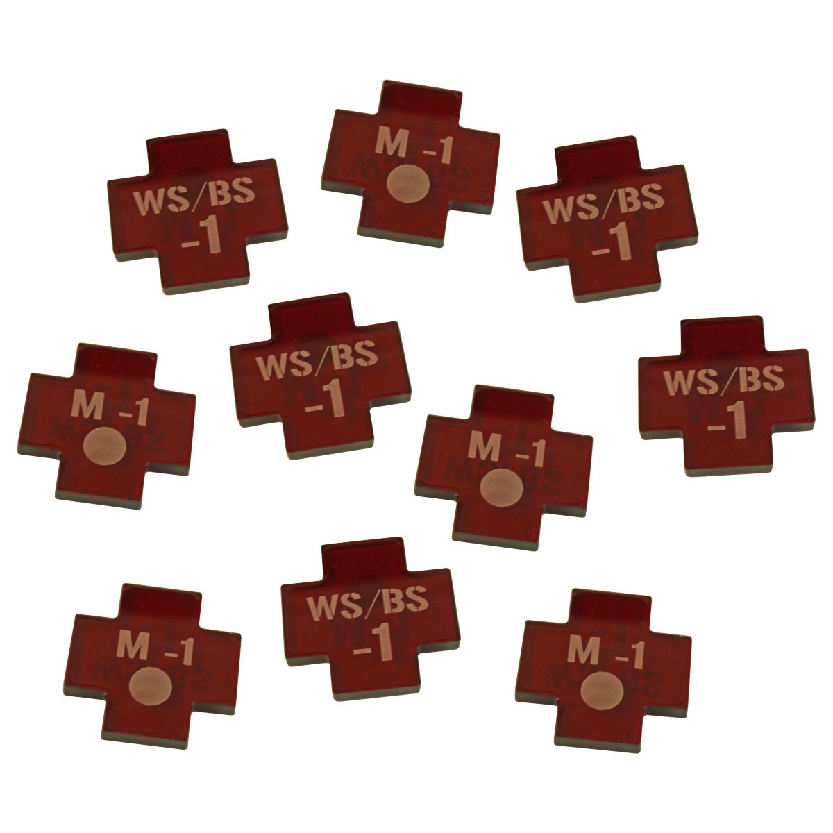 Half Health Tokens WH KT 2nd Ed Translucent Red 10