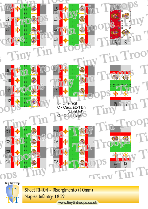 Risorgimento Italian, Sheet 4 (10mm)