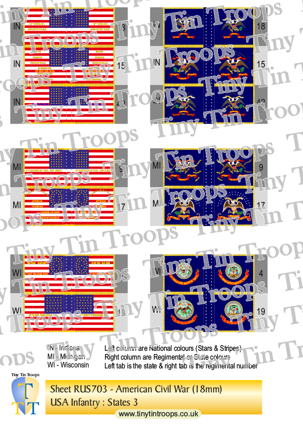 Union States 1, Sheet 3 (18mm)