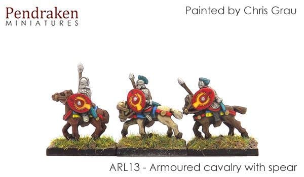 Armoured cavalry with spear