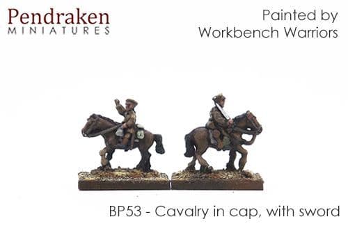 Cavalry in cap with sword