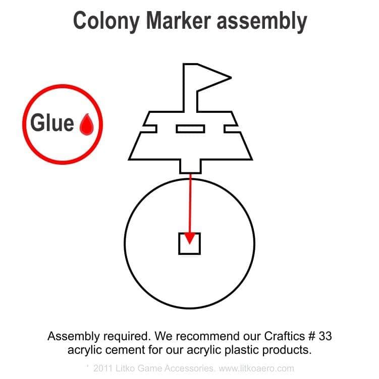 Colony Markers, Brown (5)