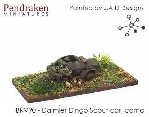 Daimler Dingo Scout car, camouflaged (2)