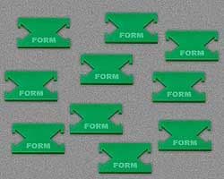 Form Tokens, Green (10)
