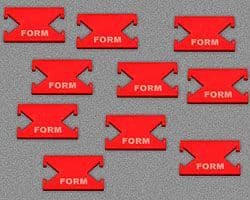 Form Tokens, Red (10)