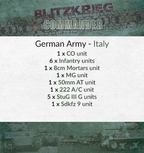 German, Italy Starter Army