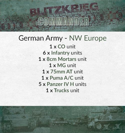 German, NW Europe Starter Army